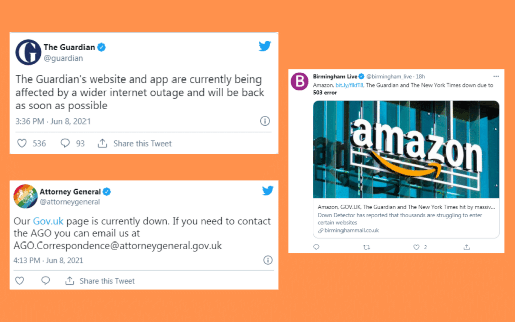 Popular Websites Bbc Reddit Forbs And Amazon Were Down Last Night